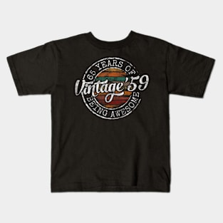 Vintage 1959 Bday Stamp 65th Birthday s 65 Year Old Kids T-Shirt